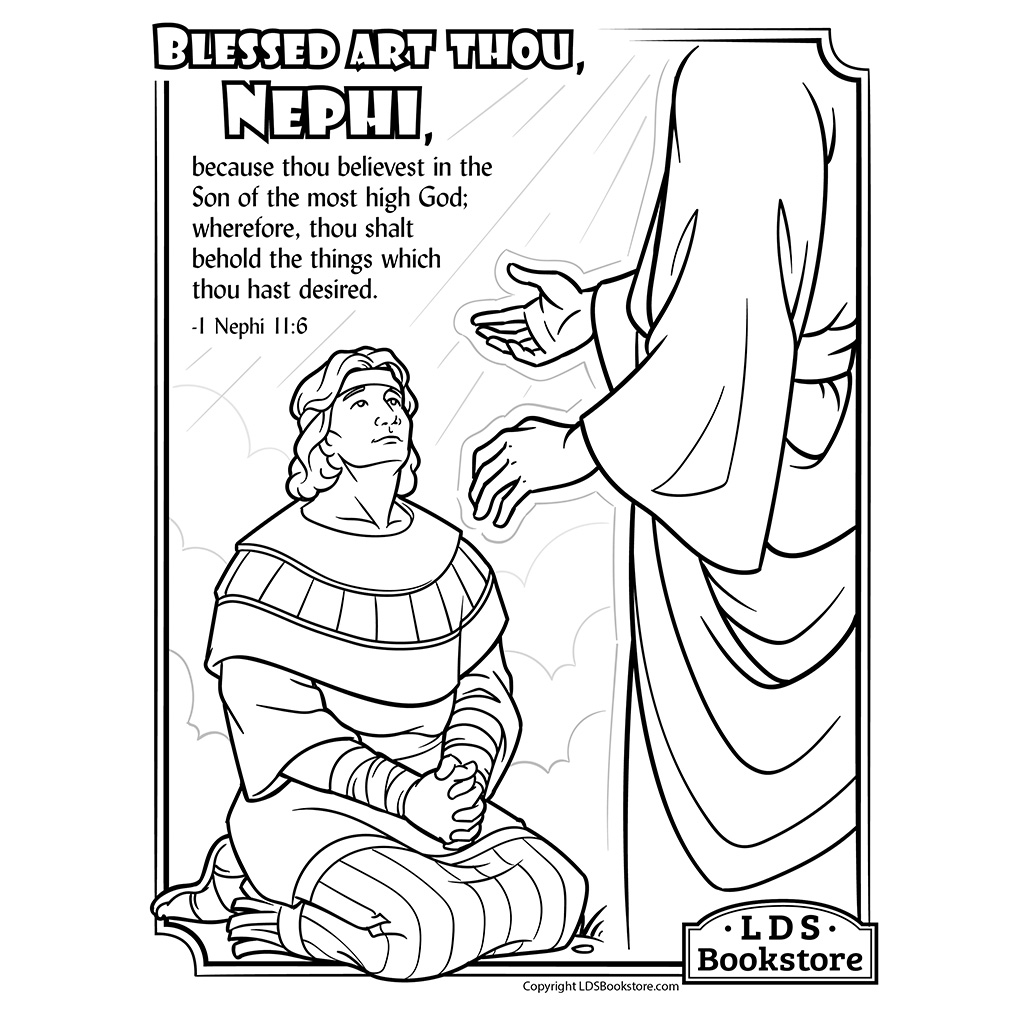 Blessed Art Thou Coloring Page - Digital Download - LDPD-PBL-COLOR-N116