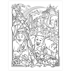 Noah and the Ark Coloring Page - Digital Download come follow me coloring page, free lds coloring page, old testament coloring page, pearl of great price coloring page
