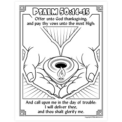Offer Unto God Thanksgiving Coloring Page - Digital Download come follow me coloring page, free lds coloring page, old testament coloring page, pearl of great price coloring page