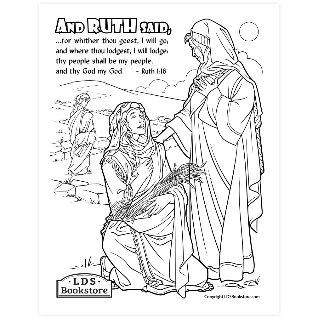 Naomi and Ruth Coloring Page - Digital Download - LDPD-PBL-COLOR-RUTH1