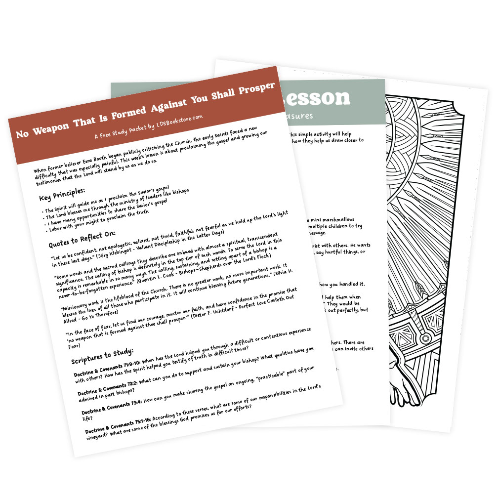 No Weapon That Is Formed Against You Shall Prosper Come, Follow Me Study Packet - Digital Download - LDPD-CFM-25-27