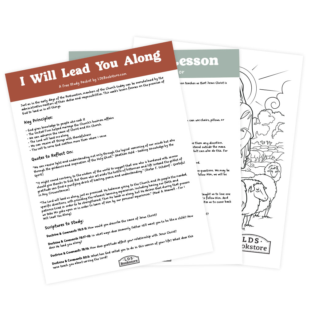 I Will Lead You Along Come, Follow Me Study Packet - Digital Download - LDPD-CFM-25-29