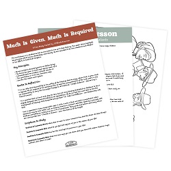 Much Is Given, Much Is Required Come, Follow Me Study Packet - Digital Download come follow me, doctrine and covenants, come follow me study guide, come follow me printable, doctrine and covenants printable