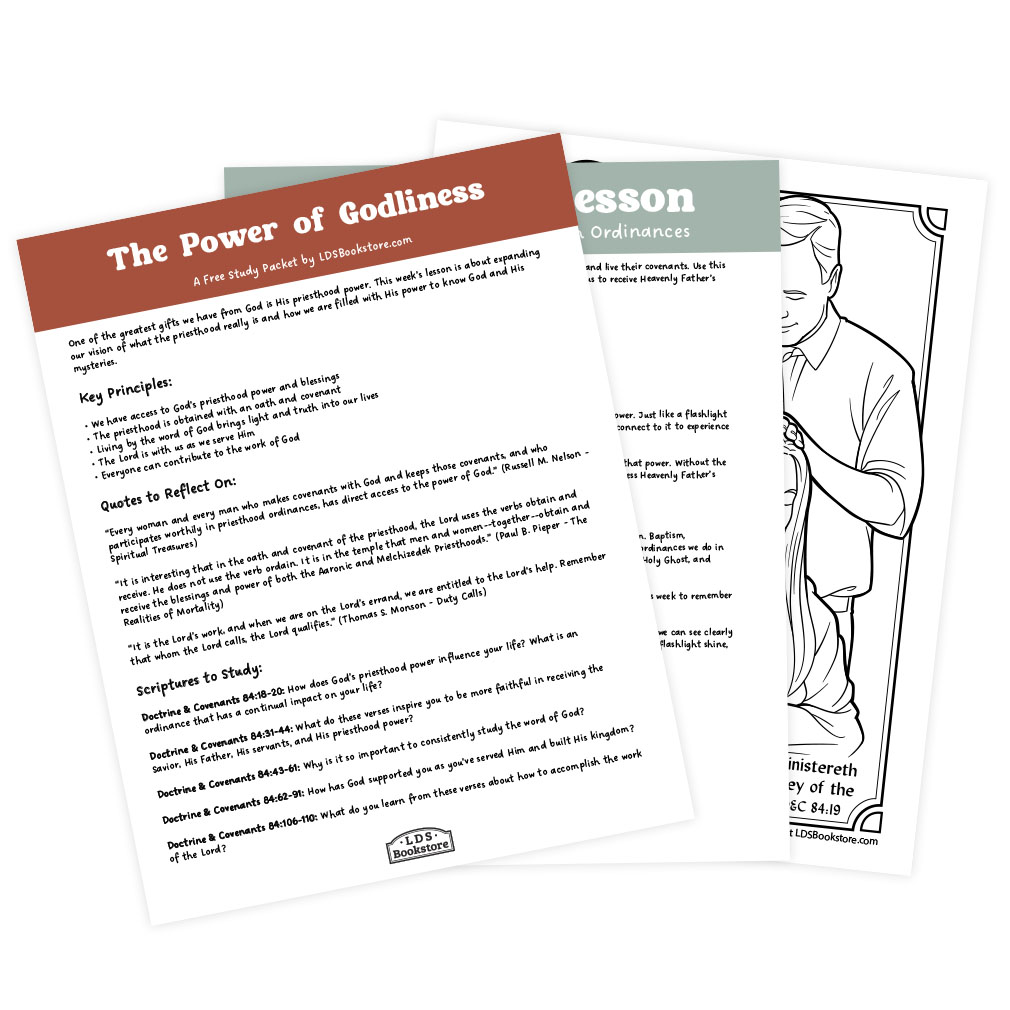 The Power of Godliness Come, Follow Me Study Packet - Digital Download - LDPD-CFM-25-31