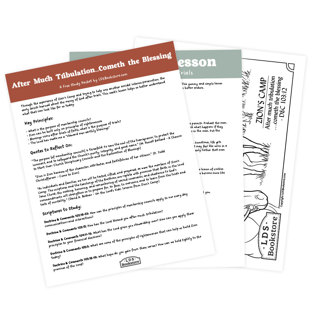 After Much Tribulation Cometh the Blessings Come, Follow Me Study Packet - Digital Download - LDPD-CFM-25-38