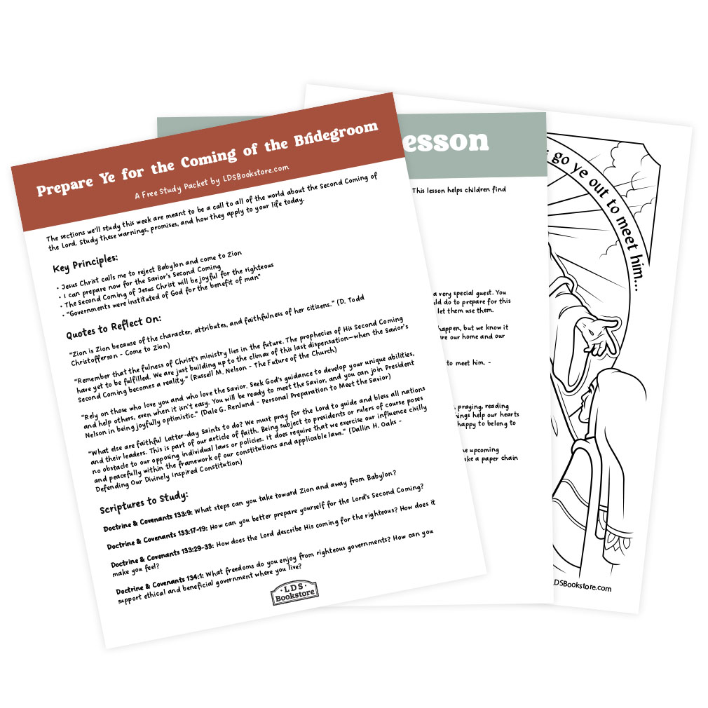 Prepare Ye for the Coming of the Bridegroom Come, Follow Me Study Packet - Digital Download - LDPD-CFM-25-47