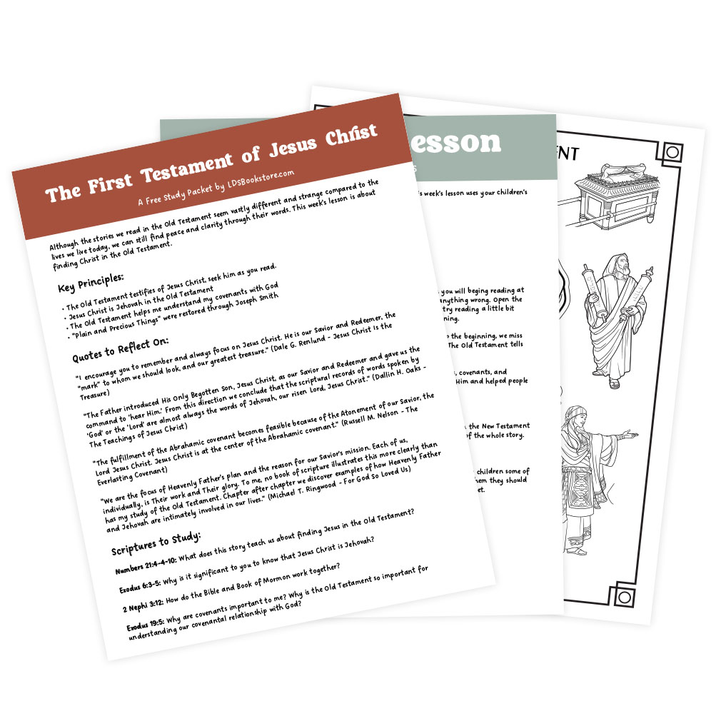 The First Testament of Jesus Christ Come, Follow Me Study Packet - Digital Download - LDPD-CFM-26-1