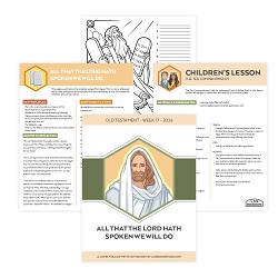 All That The Lord Has Spoken We Will Do Come, Follow Me Study Packet - Digital Download come follow me, old testament, come follow me study guide, come follow me printable, old testament printable, old testament primary lesson