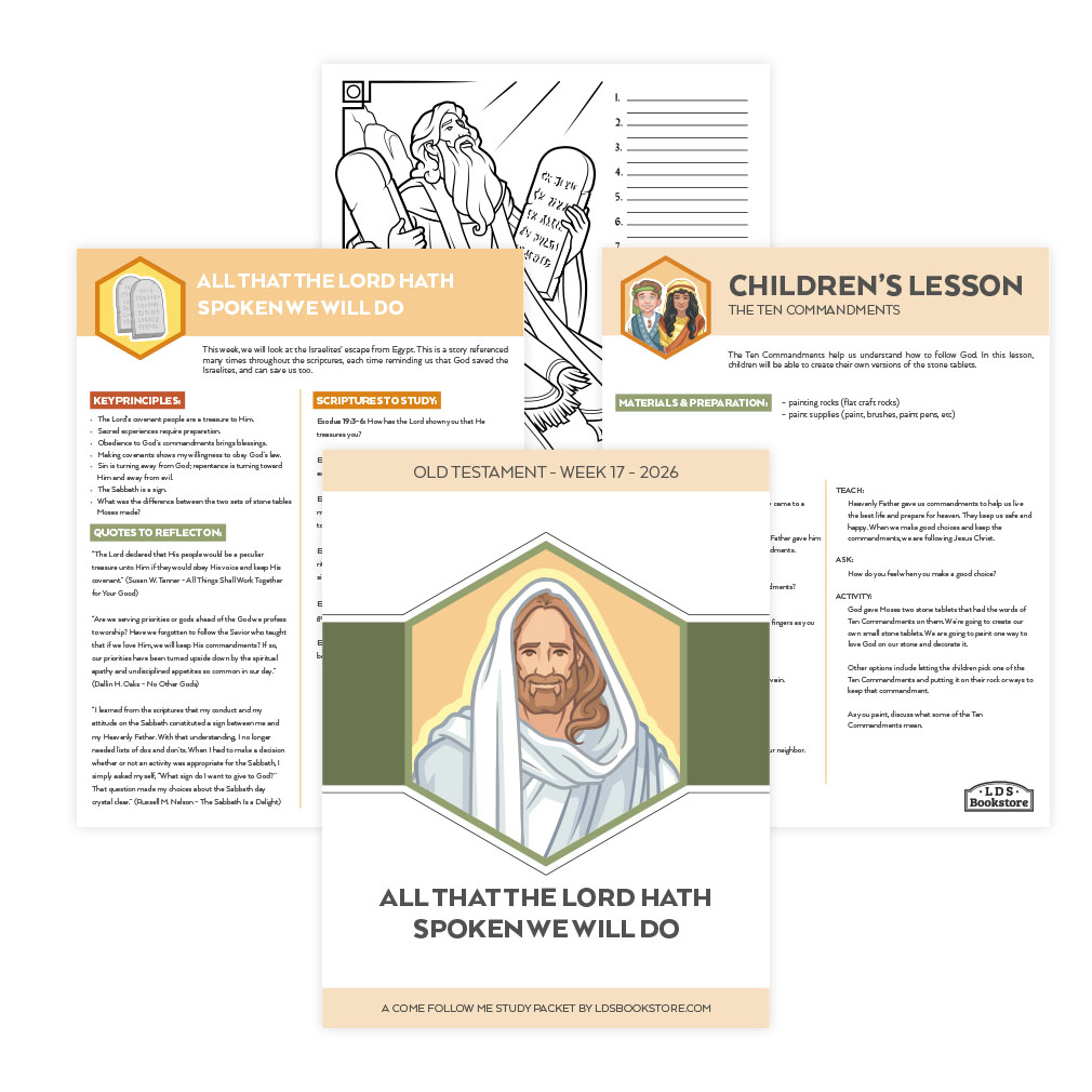 All That The Lord Has Spoken We Will Do Come, Follow Me Study Packet - Digital Download - LDPD-CFM-26-17
