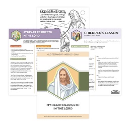 My Heart Rejoiceth in the Lord Come, Follow Me Study Packet - Digital Download come follow me, old testament, come follow me study guide, come follow me printable, old testament printable, old testament primary lesson