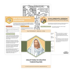 Hear Thou in Heaven Their Prayer Come, Follow Me Study Packet - Digital Download come follow me, old testament, come follow me study guide, come follow me printable, old testament printable, old testament primary lesson