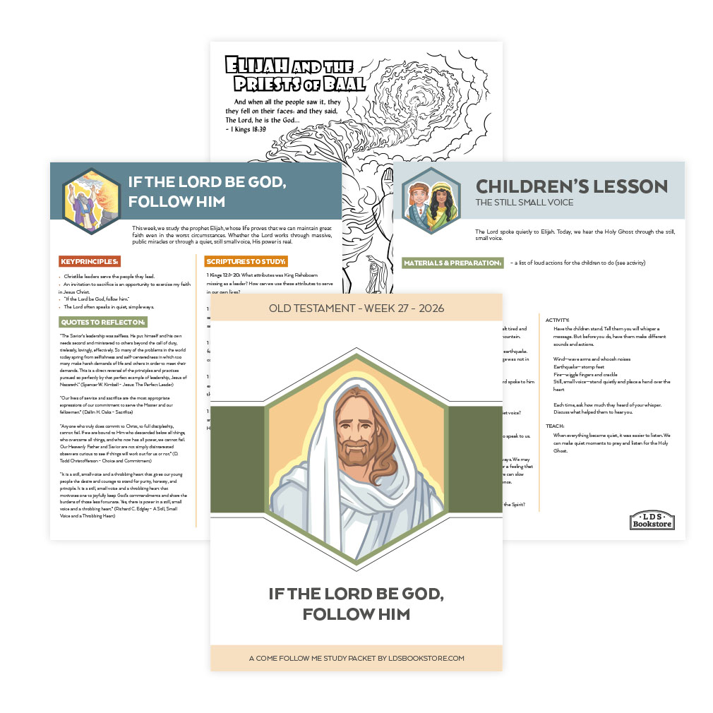 If the Lord Be God, Follow Him Come, Follow Me Study Packet - Digital Download - LDPD-CFM-26-27