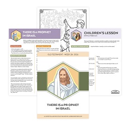 There Is a Prophet in Israel Come, Follow Me Study Packet - Digital Download come follow me, old testament, come follow me study guide, come follow me printable, old testament printable, old testament primary lesson