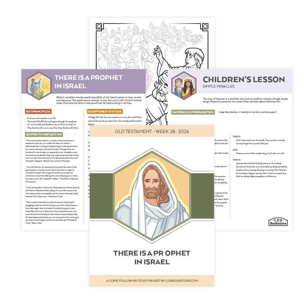 There Is a Prophet in Israel Come, Follow Me Study Packet - Digital Download - LDPD-CFM-26-28