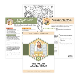 The Fall of Adam and Eve Come, Follow Me Study Packet - Digital Download come follow me, old testament, come follow me study guide, come follow me printable, old testament printable, old testament primary lesson