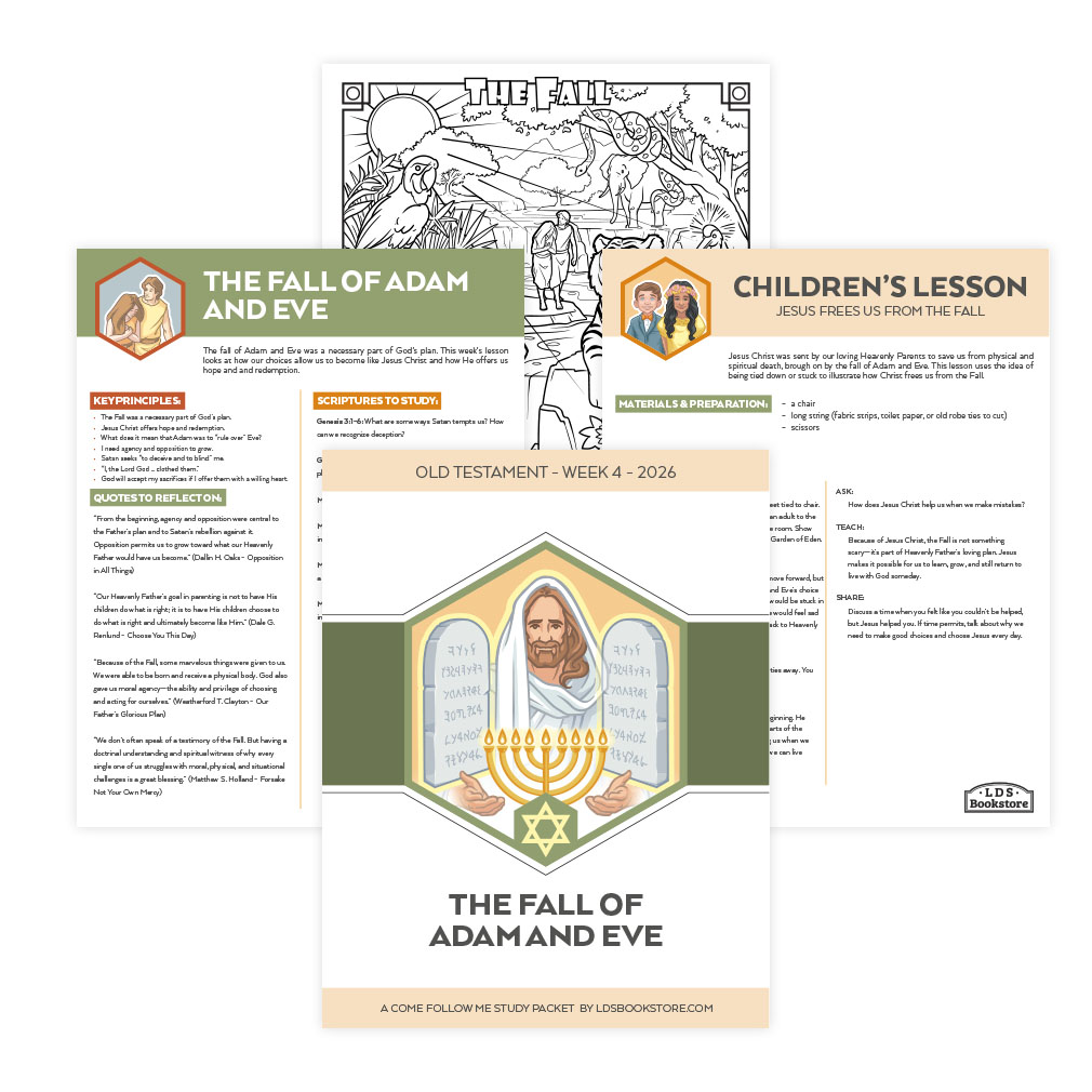 The Fall of Adam and Eve Come, Follow Me Study Packet - Digital Download - LDPD-CFM-26-4