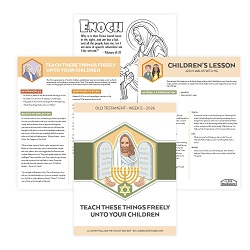 Teach These Things Freely Unto Your Children Come, Follow Me Study Packet - Digital Download come follow me, old testament, come follow me study guide, come follow me printable, old testament printable, old testament primary lesson