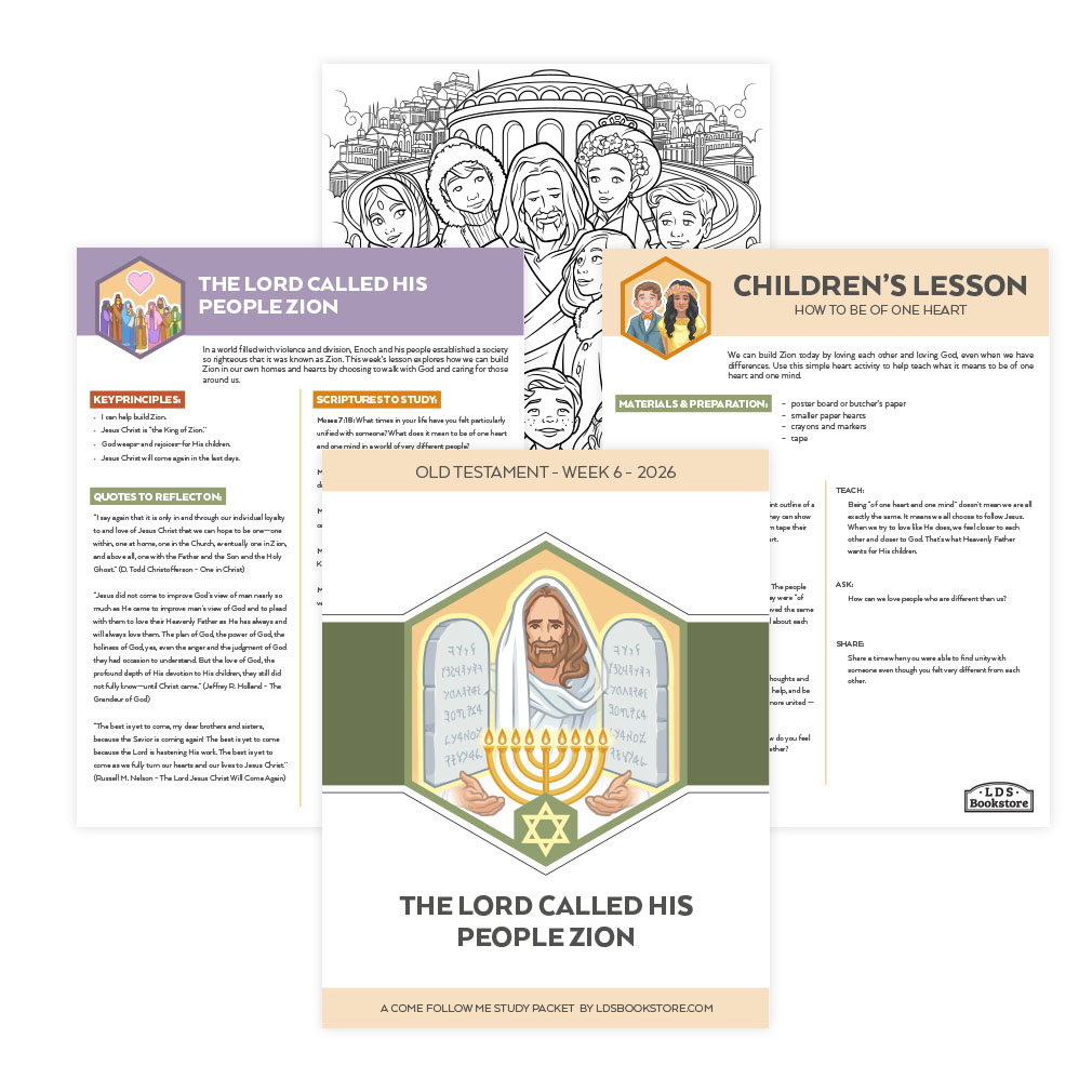 The Lord Called His People Zion Come, Follow Me Study Packet - Digital Download - LDPD-CFM-26-6
