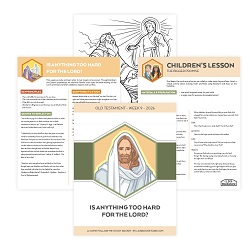 Is Anything Too Hard for the Lord Come, Follow Me Study Packet - Digital Download come follow me, old testament, come follow me study guide, come follow me printable, old testament printable, old testament primary lesson