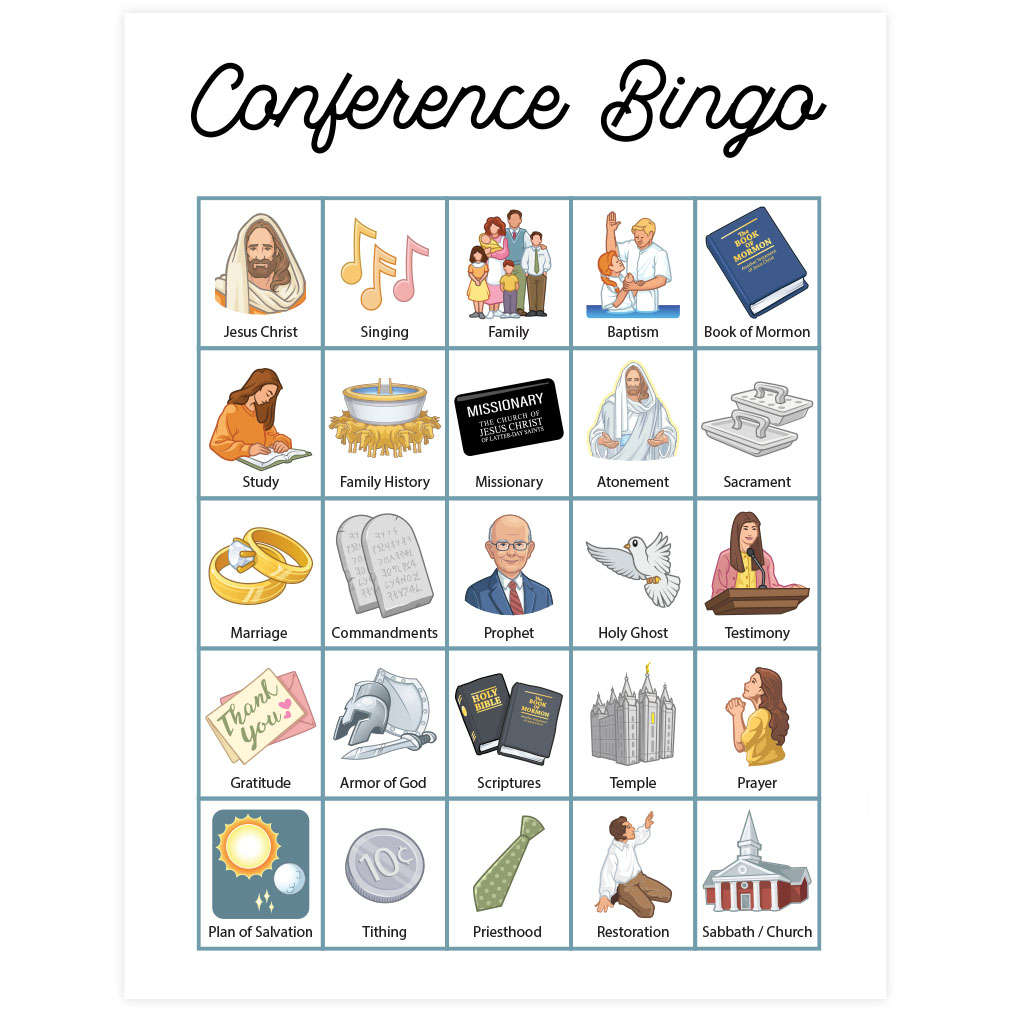 General Conference Bingo - Digital Download - LDPD-PBL-BINGO