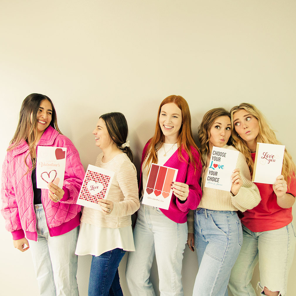 Heart Grid Valentine's Day Card - Digital Download - LDPD-PBL247