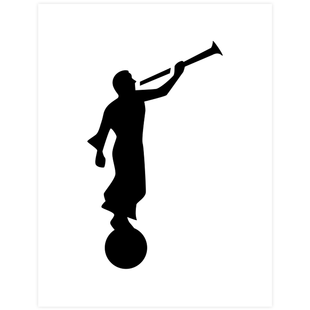 Angel Moroni Pumpkin Carving Template - Digital Download - LDPD-PBL-PUMP-MORONI-1