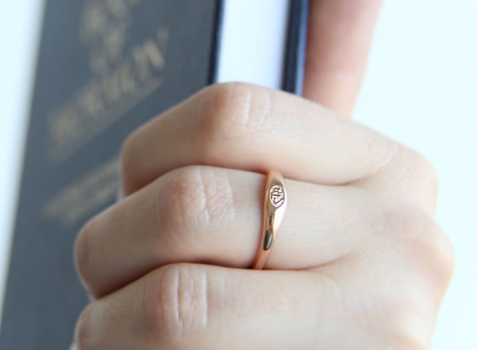 Micro Mini CTR Ring - Rose Gold - RM-C17070