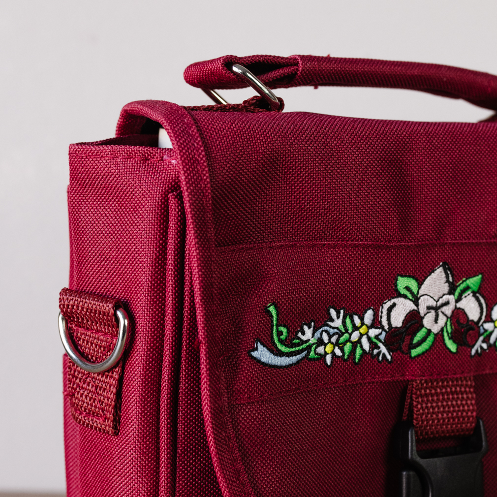 Scripture Bag - Red Floral - PCM-FO50BU