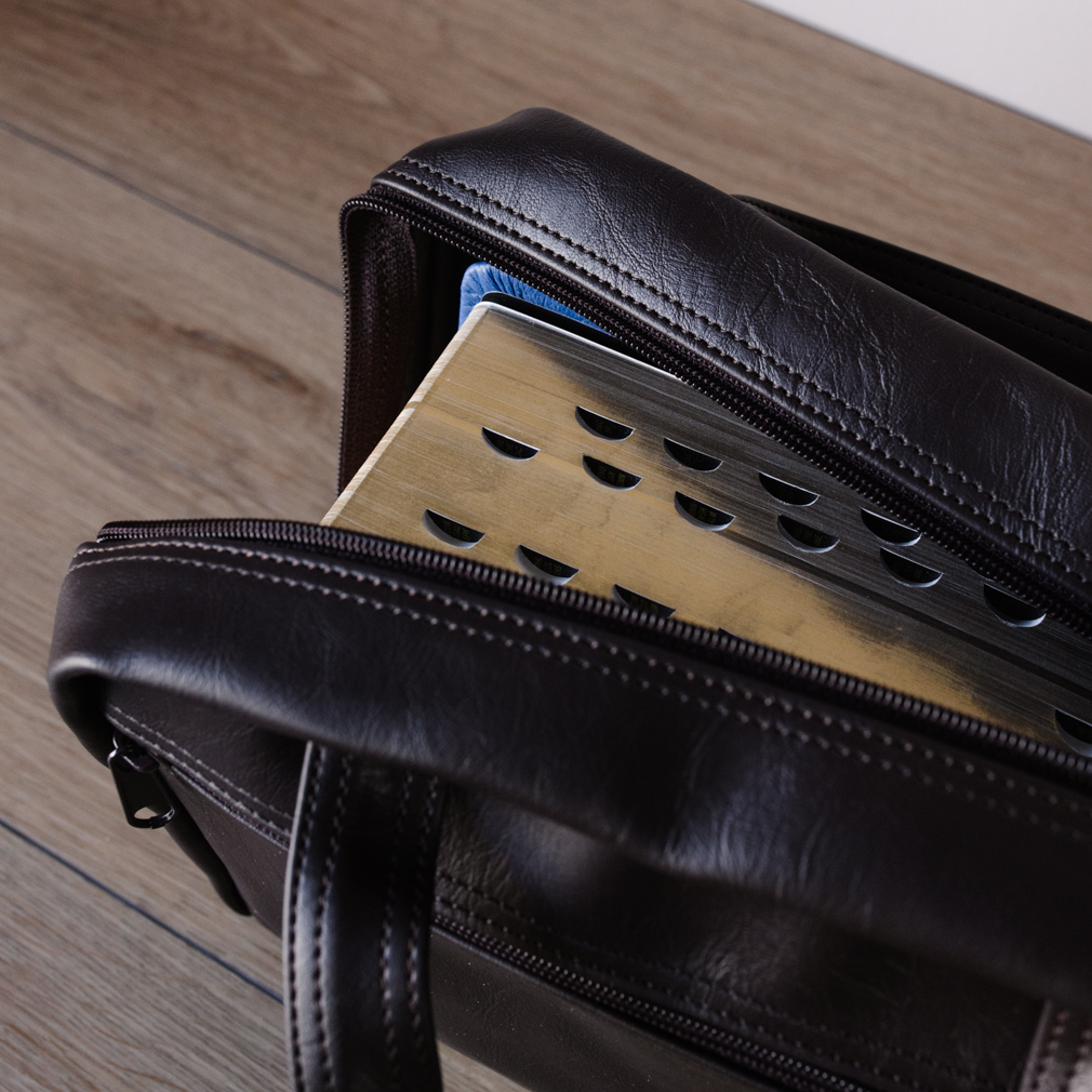 Scripture Case - Brown Simulated Leather - PCM-STL25BR