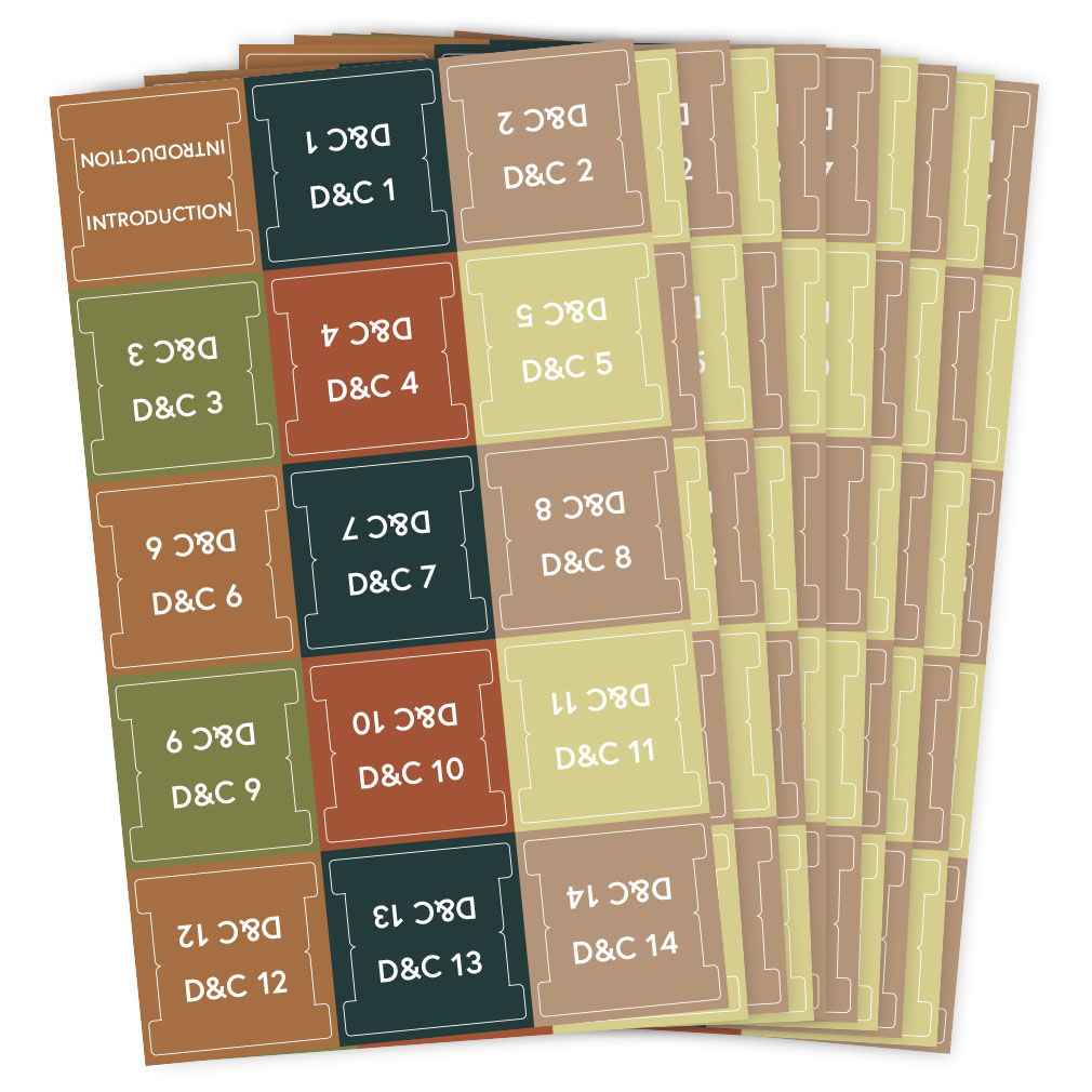 Doctrine and Covenants Scripture Tabs - Earth Tones - LDP-TAB-DC-ET