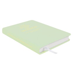 Hand-Bound Genuine Leather Book of Mormon - Mint Green