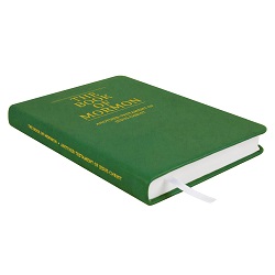 Hand-Bound Genuine Leather Book of Mormon - Emerald Green