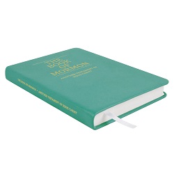 Hand-Bound Genuine Leather Book of Mormon - Teal
