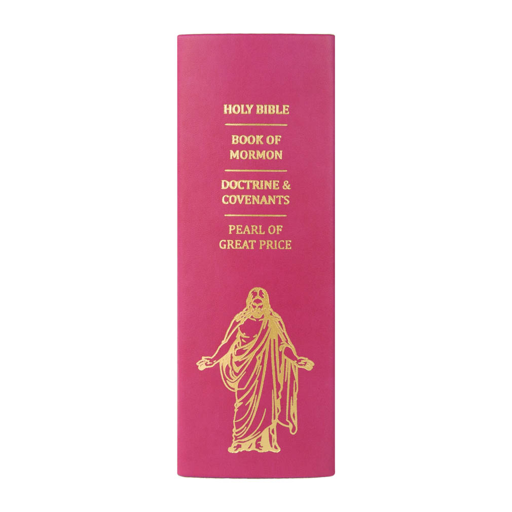 Hand-Bound Genuine Leather Quad - Bright Fuchsia - LDP-HB-RQ-BFS