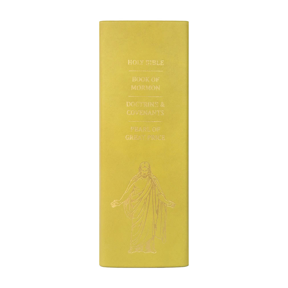 Hand-Bound Genuine Leather Quad - Buttercup Yellow - LDP-HB-RQ-BCY