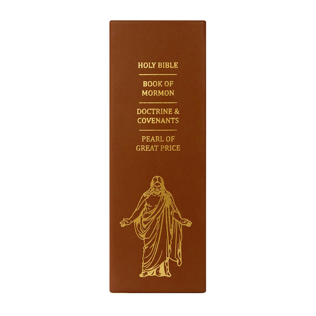 Hand-Bound Genuine Leather Quad - Rustic Brown - LDP-HB-RQ-RBR