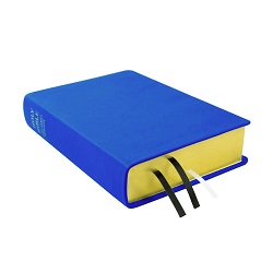 Large Hand-Bound Genuine Leather Bible - Royal Blue blue lds scriptures, custom lds scriptures, blue lds scripture, blue Bible combination,color Bible combination scriptures,blue Bible combination scriptures