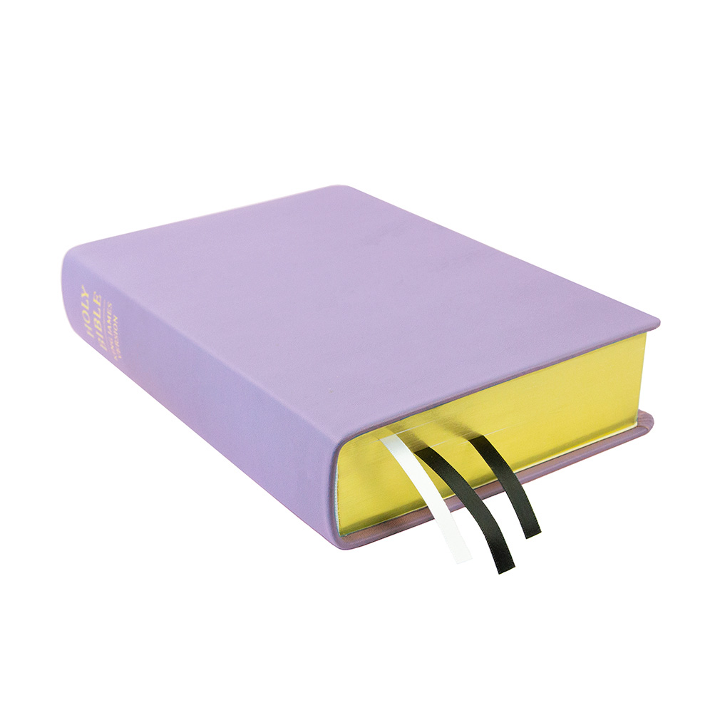 Large Hand-Bound Genuine Leather Bible - Lavender - LDP-HB-LB-LVD