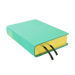Large Hand-Bound Genuine Leather Bible - Light Turquoise turquoise scriptures, teal lds scriptures, custom lds scriptures, teal lds scripture, teal Bible combination, color Bible combination scriptures, teal Bible combination scriptures