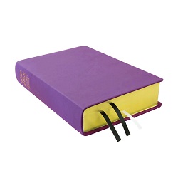 Large Hand-Bound Genuine Leather Bible - Lilac