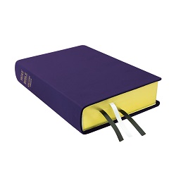 Large Hand-Bound Genuine Leather Bible - Violet