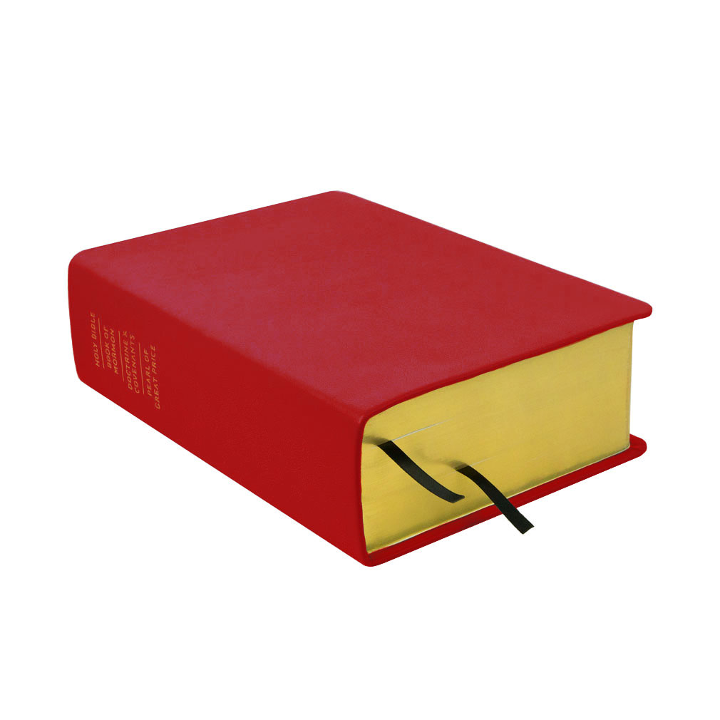Large Hand-Bound Genuine Leather Quad - Cherry Red - LDP-HB-LQ-CHR