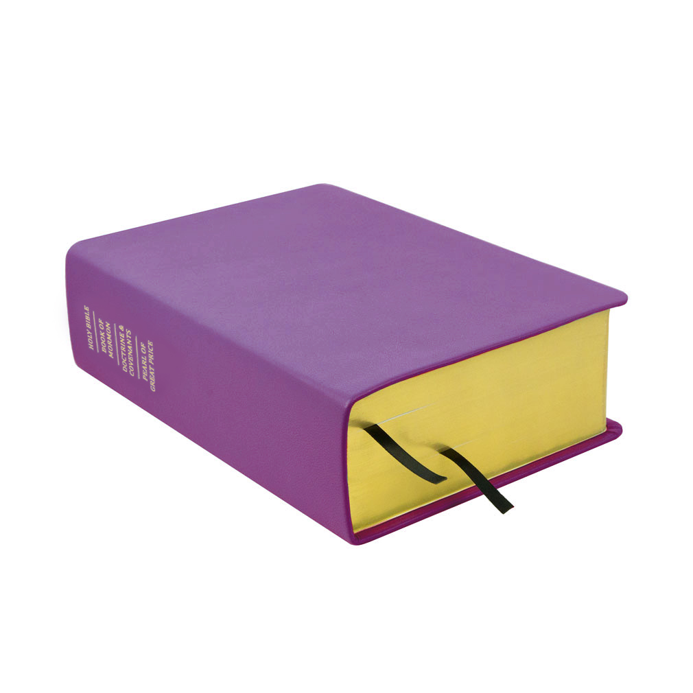 Large Hand-Bound Genuine Leather Quad - Lilac - LDP-HB-LQ-LLC