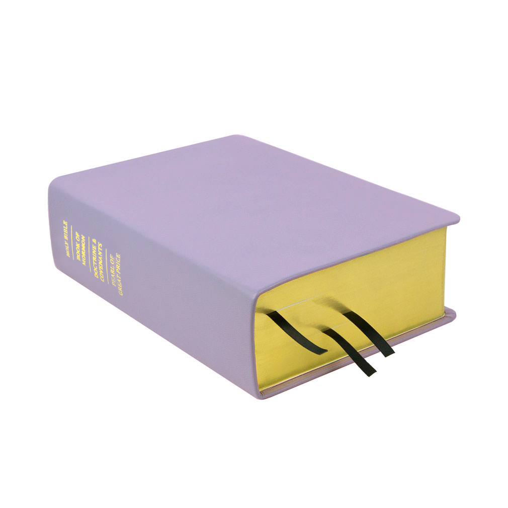 Large Hand-Bound Genuine Leather Quad - Lavender - LDP-HB-LQ-LVD