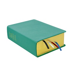 Large Hand-Bound Genuine Leather Quad - Teal