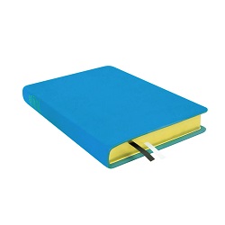 Large Hand-Bound Genuine Leather Triple - Aqua Blue blue lds scriptures, custom lds scriptures, blue lds scripture, blue triple combination,color triple combination scriptures,blue triple combination scriptures