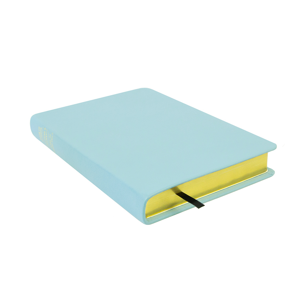 Large Hand-Bound Genuine Leather Triple - Baby Blue - LDP-HB-LT-BBL