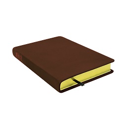 Large Hand-Bound Genuine Leather Triple - Rustic Brown