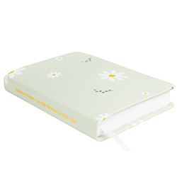 Hand-Bound Genuine Leather Book of Mormon - Daisy Dreams (6 Colors) daisy pattern, daisy scriptures, daisy pattern scriptures, daisy, daisies, pattern scriptures, patterned scriptures, lds scriptures, scriptures