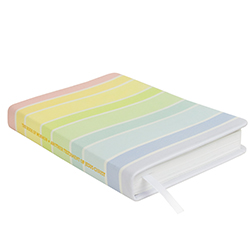 Hand-Bound Genuine Leather Book of Mormon - Sherbet Rainbow rainbow scriptures, rainbow pattern, sherbet rainbow scriptures, sherbet scriptures, sherbet pattern, pattern scriptures, patterned scriptures, lds scriptures, scriptures